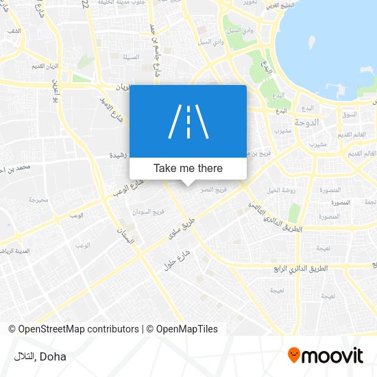 التلال map