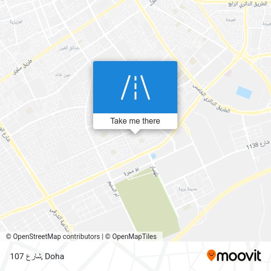 شارع 107 map