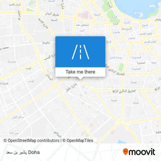 بشير بن سعد map