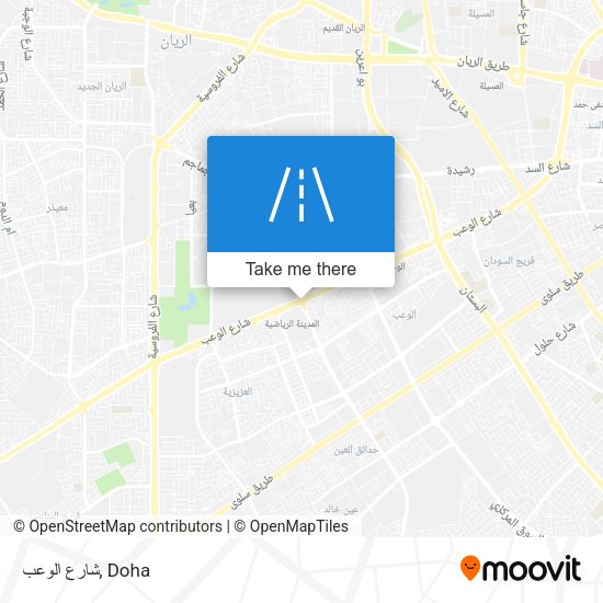 شارع الوعب map