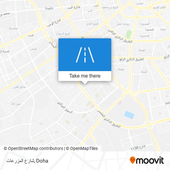 شارع المزرعات map