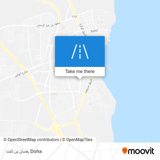 حسان بن ثابت map
