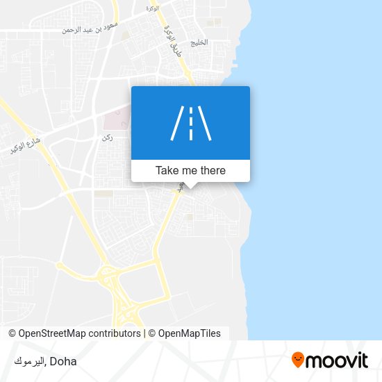 اليرموك map