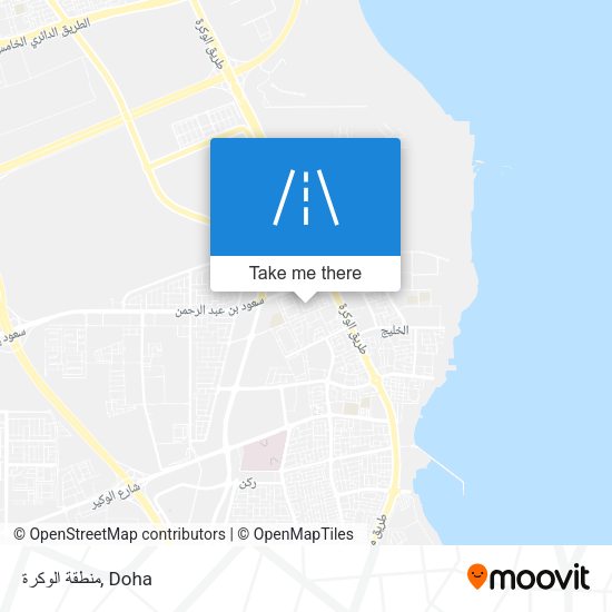 منطقة الوكرة map