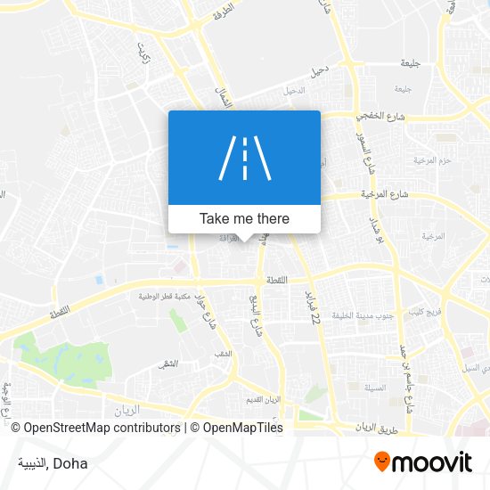 الذيبية map