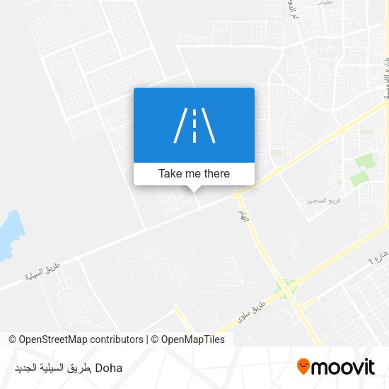طريق السيلية الجديد map