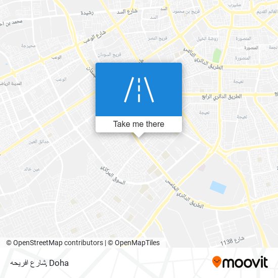 شارع افريحه map