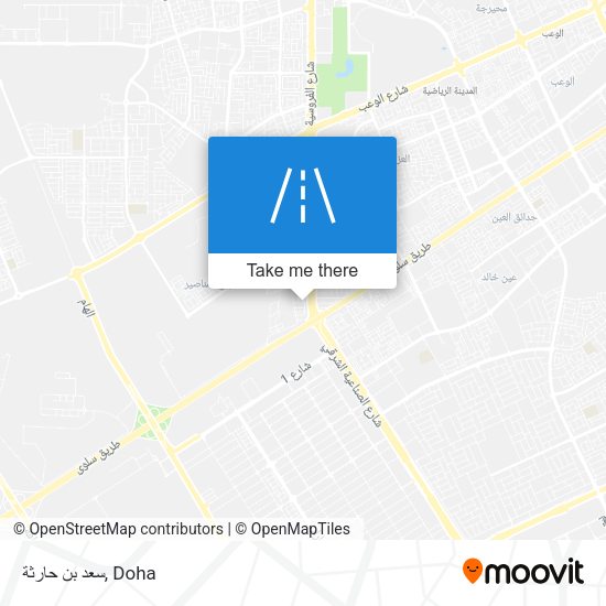 سعد بن حارثة map