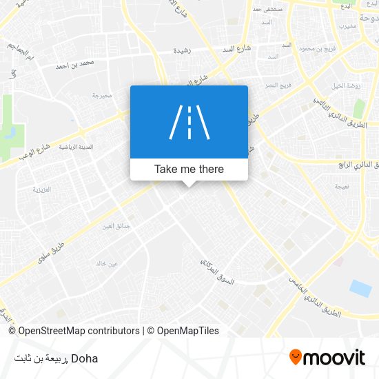ربيعة بن ثابت map