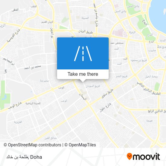 طلحة بن خالد map