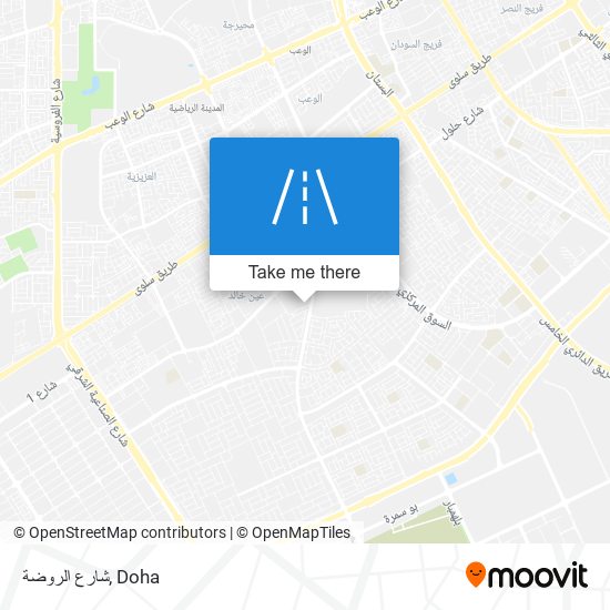 شارع الروضة map