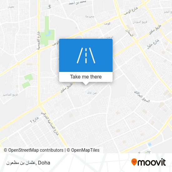 عثمان بن مظعون map