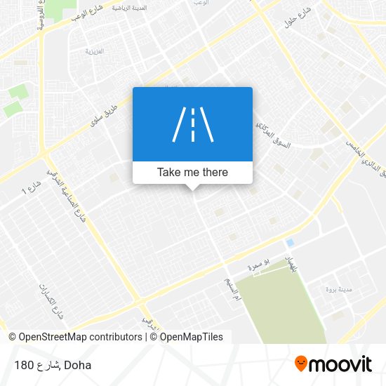 شارع 180 map
