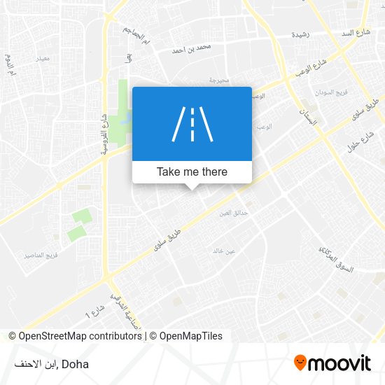 ابن الاحنف map