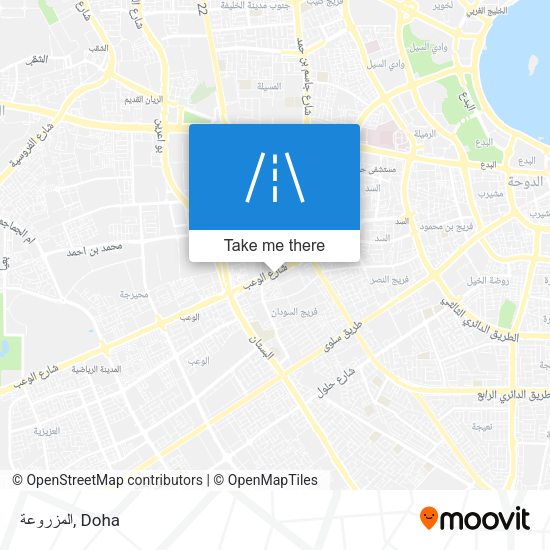 المزروعة map