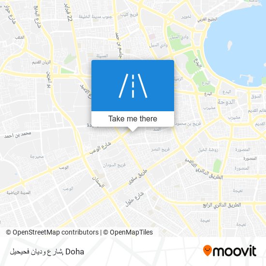 شارع وديان فحيحيل map