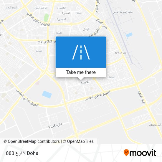 شارع 883 map
