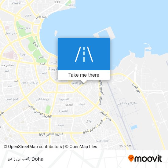 كعب بن زهير map