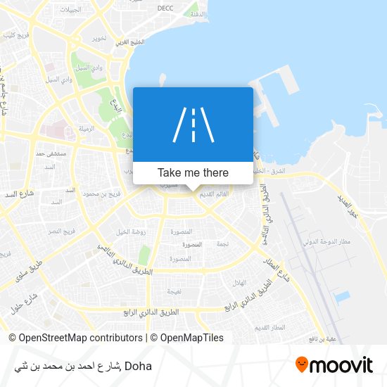 شارع احمد بن محمد بن ثني map