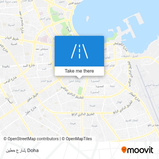 شارع حطين map