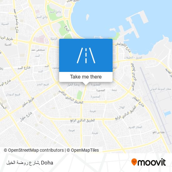 شارع روضة الخيل map