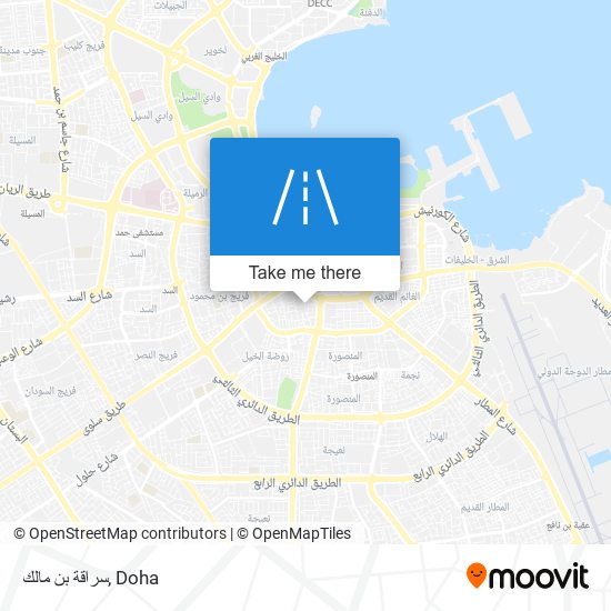 سراقة بن مالك map