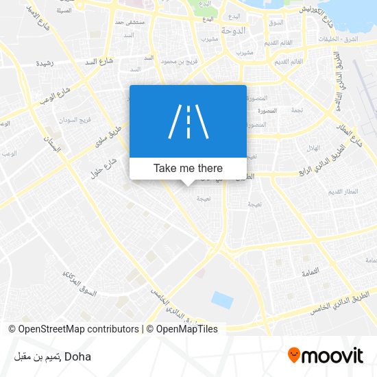 تميم بن مقبل map