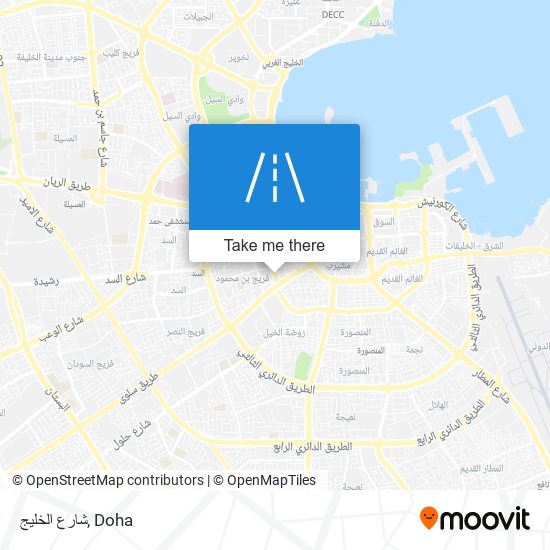 شارع الخليج map