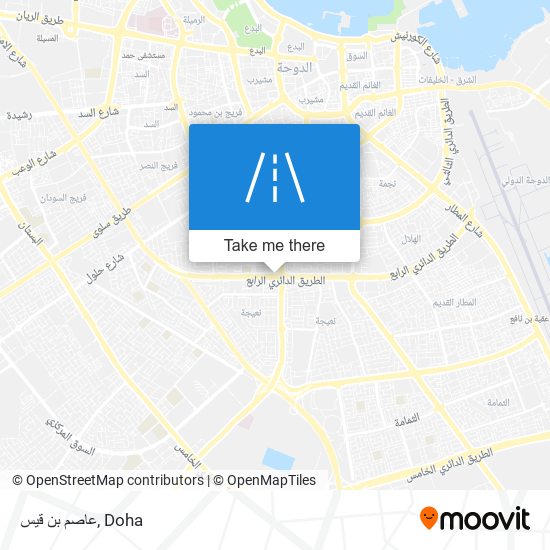 عاصم بن قيس map