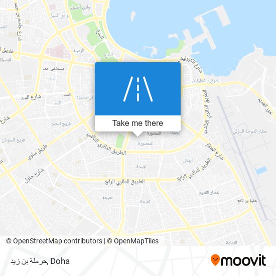 حرملة بن زيد map