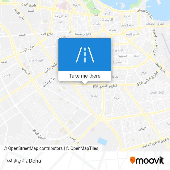 وادي الراحة map