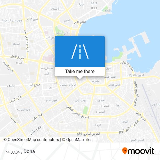 المزروعة map