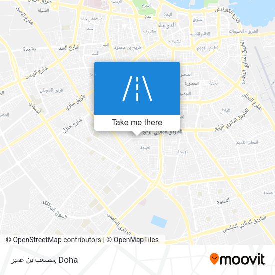مصعب بن عمير map