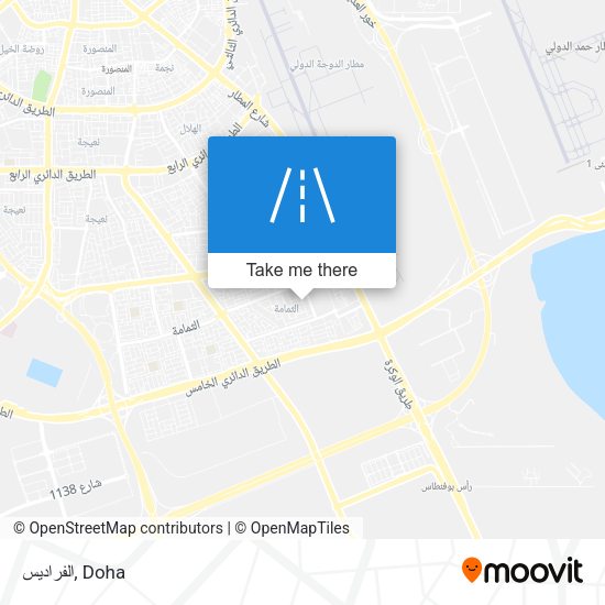 الفراديس map