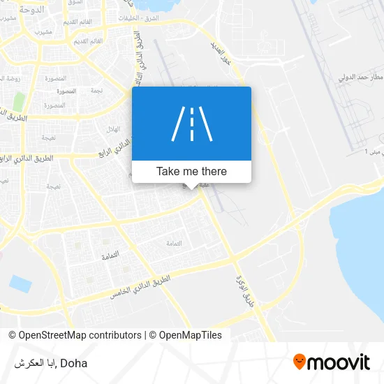 ابا العكرش map