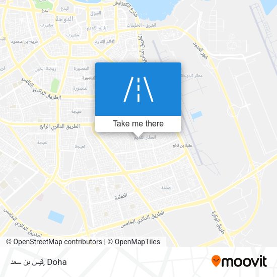 قيس بن سعد map