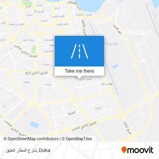 شارع المطار العتيق map