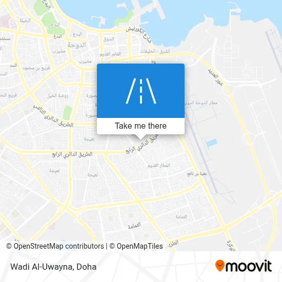 Wadi Al-Uwayna map