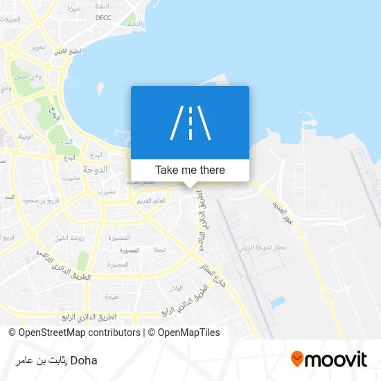 ثابت بن عامر map