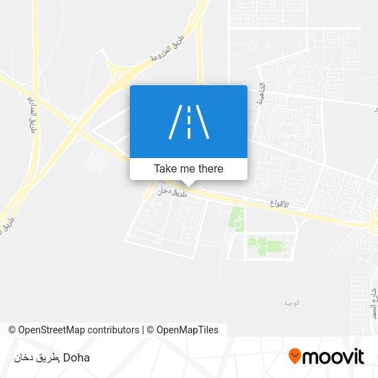 طريق دخان map