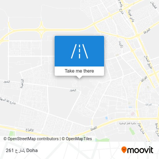 شارع 261 map