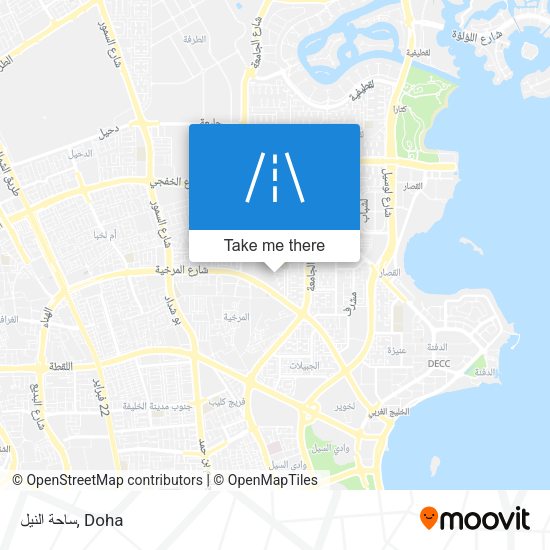 ساحة النيل map