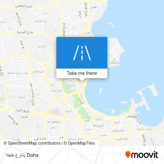 شارع خليفة map