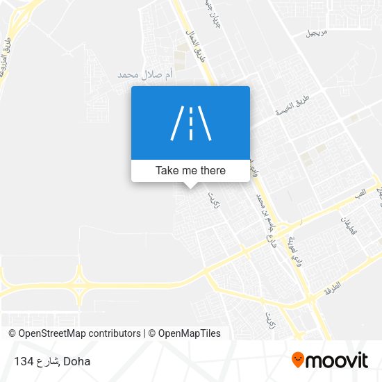 شارع 134 map