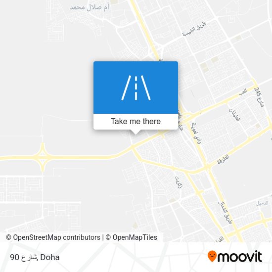 شارع 90 map