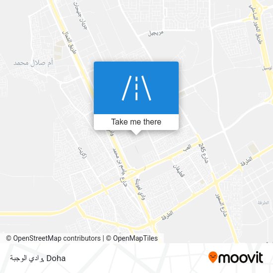 وادي الوجبة map
