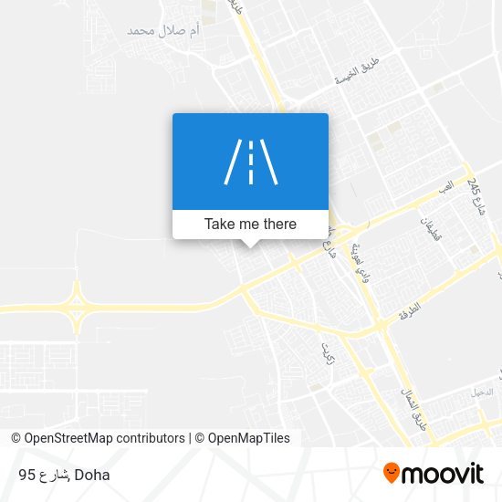 شارع 95 map