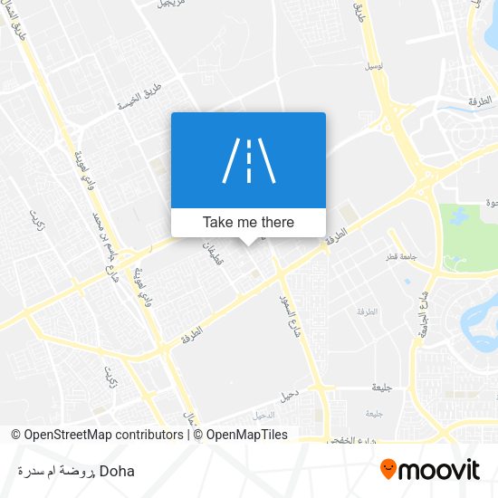 روضة ام سدرة map