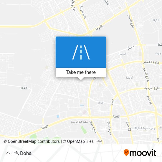 الشتيات map