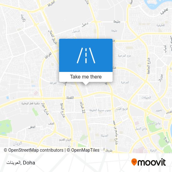 العوينات map
